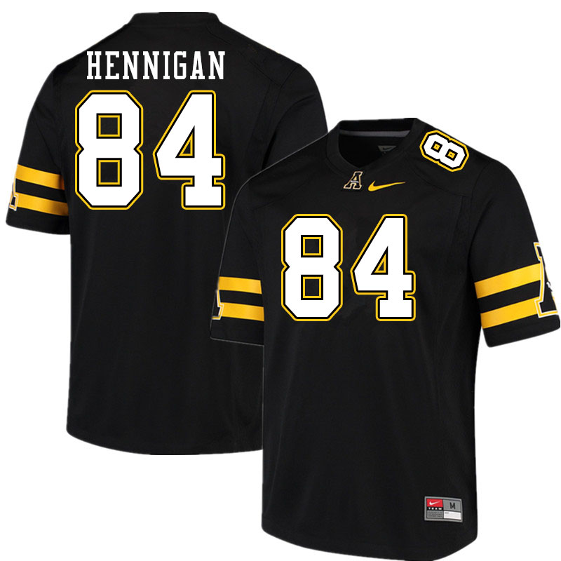 Men #84 Peter Hennigan Appalachian State Mountaineers College Football Jerseys Sale-Black - Click Image to Close